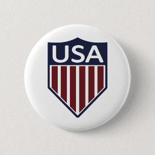 Macaron Rond 5 Cm Le football 1950 des Etats-Unis