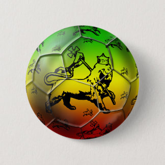 Macaron Rond 5 Cm Le football de reggae - équipe de football du