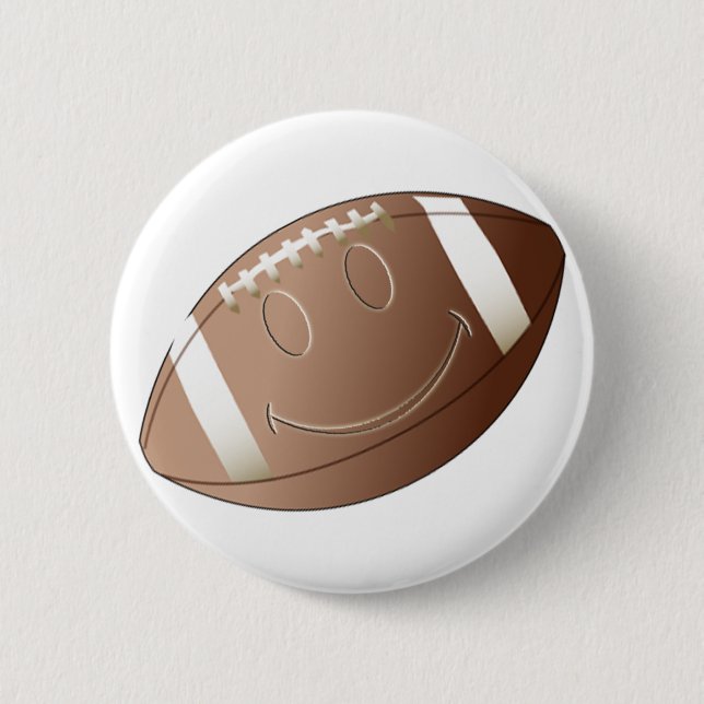 MACARON ROND 5 CM LE FOOTBALL DE VISAGE (Devant)