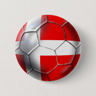 Macaron Rond 5 Cm Le football du Danemark