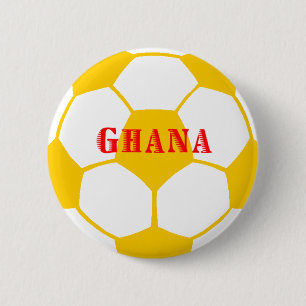 Macaron Rond 5 Cm Le football du Ghana