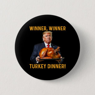 Macaron Rond 5 Cm Le gagnant de Trump Dîner turc Thanksgiving Hum