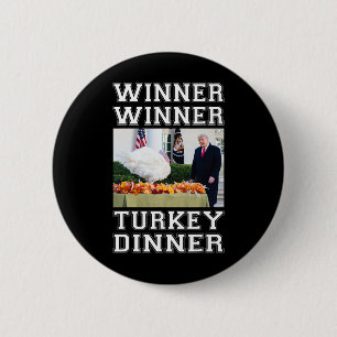 Macaron Rond 5 Cm Le gagnant de Trump Dîner turc Thanksgiving Hum