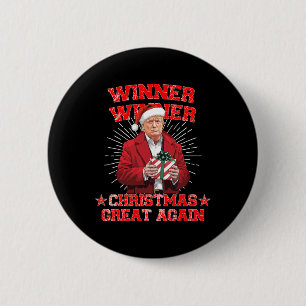 Macaron Rond 5 Cm Le gagnant Noël grand à nouveau Trump Funny Hu