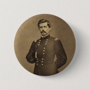 Macaron Rond 5 Cm Le Général américain George B McClellan de guerre