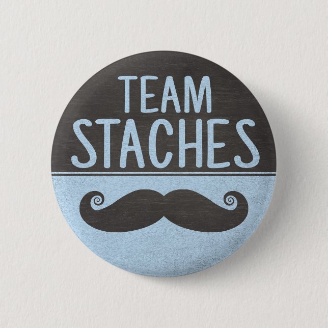 Macaron Rond 5 Cm Le genre de Staches d'équipe indiquent des (Devant)