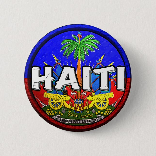 MACARON ROND 5 CM LE HAÏTI (Devant)
