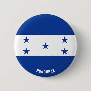 Macaron Rond 5 Cm Le Honduras Drapeau Bouton Patriotique Charme
