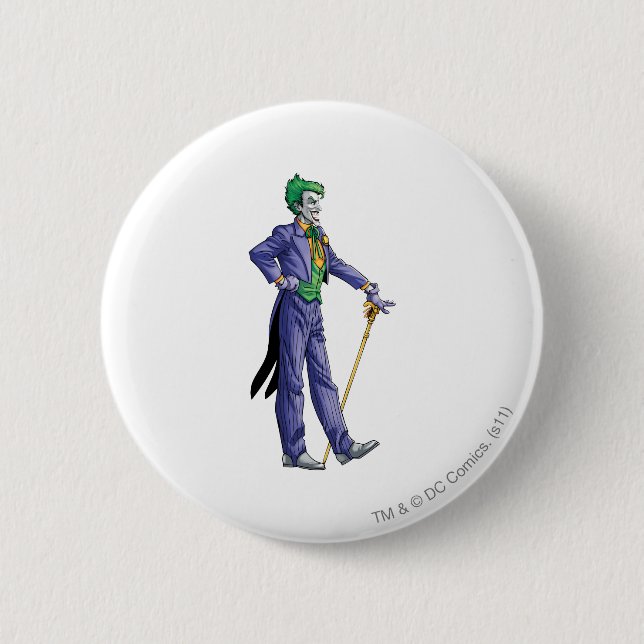 Macaron Rond 5 Cm Le Joker semble juste (Devant)