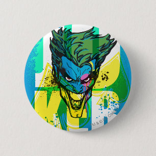 Macaron Rond 5 Cm Le Joker Spades