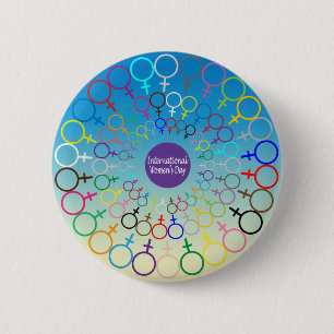 Macaron Rond 5 Cm Le jour des femmes internationales