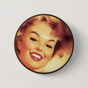 Macaron Rond 5 Cm Le kitsch BItsch : Portraits Pin-