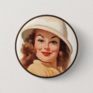 Macaron Rond 5 Cm Le kitsch BItsch : Portraits Pin-
