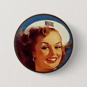 Macaron Rond 5 Cm Le kitsch BItsch : Portraits Pin-