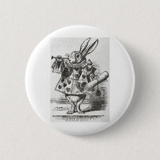 Macaron Rond 5 Cm Le lapin blanc d'Alice au pays des merveilles