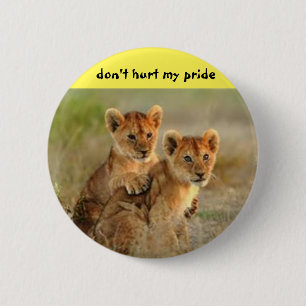 Macaron Rond 5 Cm Le lion CUB se boutonnent