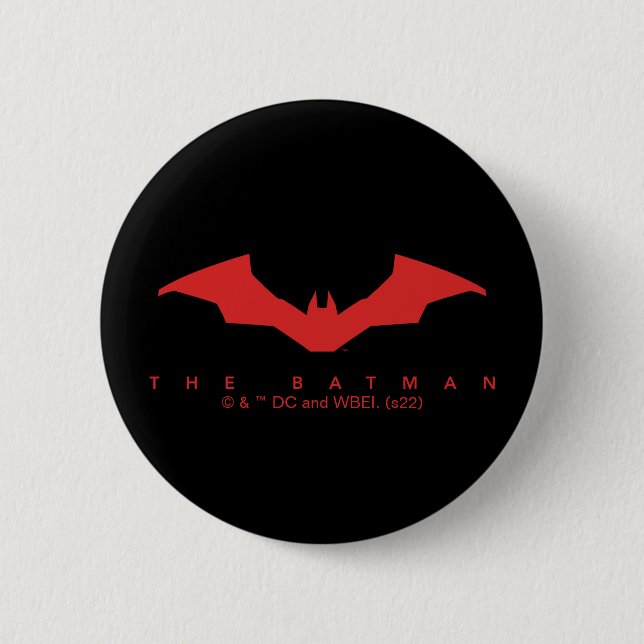 Macaron Rond 5 Cm Le logo Batman Bat (Devant)