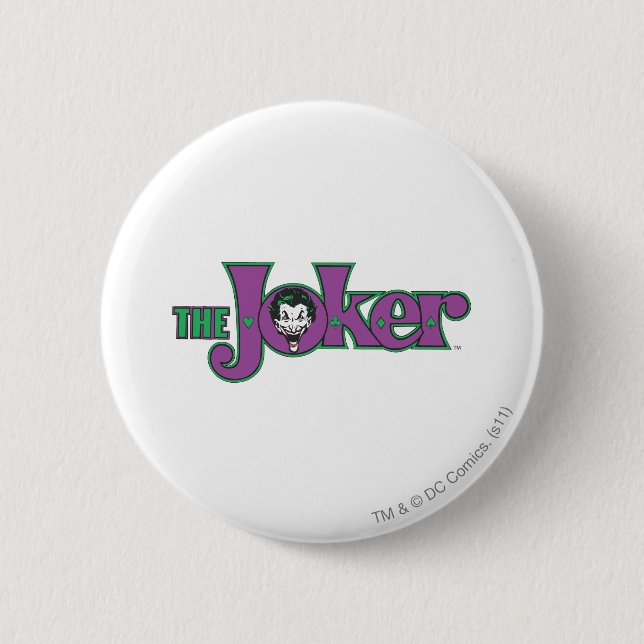 Macaron Rond 5 Cm Le logo de Joker (Devant)