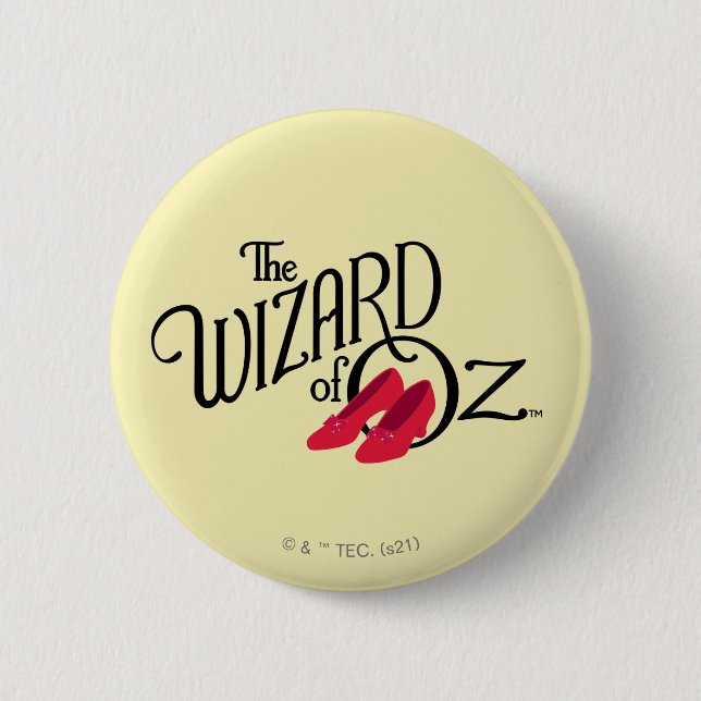 Macaron Rond 5 Cm Le Logo Wizard Of Oz™ (Devant)