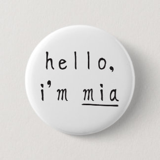 Macaron Rond 5 Cm le mia, huent et le bouton d'amis