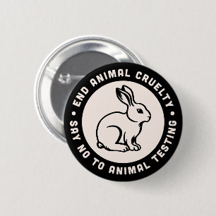 Macaron Rond 5 Cm Le militant des droits des animaux cite cruellemen