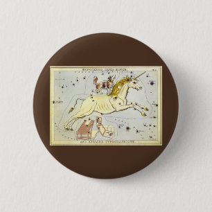 Macaron Rond 5 Cm Le miroir de l'Ukraine, la carte céleste de l'astr