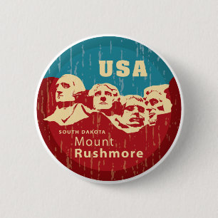 Macaron Rond 5 Cm Le mont Rushmore