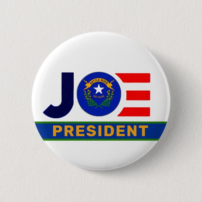 Macaron Rond 5 Cm Le Nevada veut Joe 2020 (Devant)
