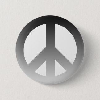 Macaron Rond 5 Cm Le noir se fanent symbole de paix de CND sur le