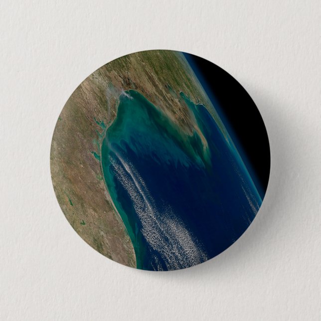 Macaron Rond 5 Cm Le Nord Du Golfe Du Mexique. (Devant)