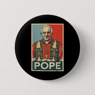 Macaron Rond 5 Cm Le Pape de l'élection catholique Leo Xiv Le Pape c