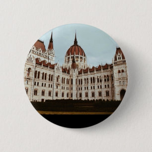 Macaron Rond 5 Cm Le Parlement hongrois, Budapest, Hongrie
