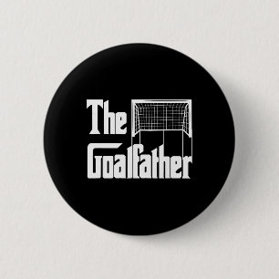 Macaron Rond 5 Cm Le père gardien de but de football entraîneur de g