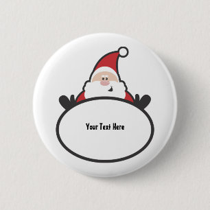 Macaron Rond 5 Cm Le père noël (personnalisable)