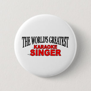 Macaron Rond 5 Cm Le plus grand chanteur du karaoke du monde