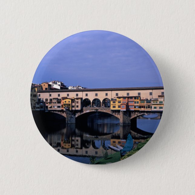 Macaron Rond 5 Cm Le Ponte Vecchio (Devant)