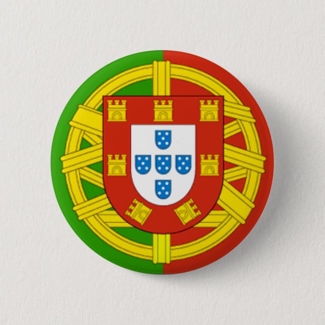 Macaron Rond 5 Cm Le Portugal (Devant)