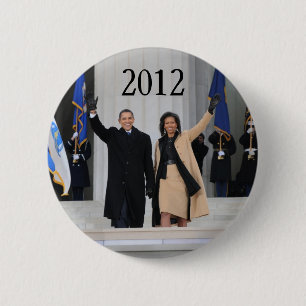 Macaron Rond 5 Cm Le président Barack & Michele Obama