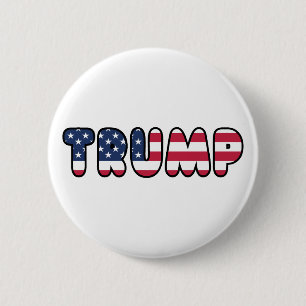 Macaron Rond 5 Cm Le Président Election 2016 de Donald Trump