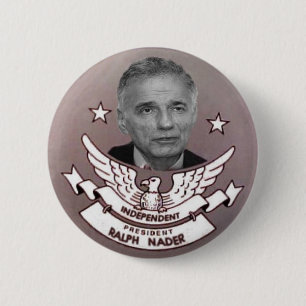 Macaron Rond 5 Cm Le Président indépendant Button de Nader