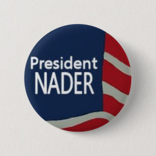 Macaron Rond 5 Cm Le Président Nader Flag Pin