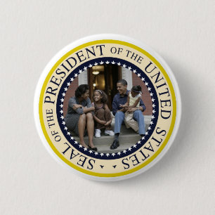 Macaron Rond 5 Cm Le Président Obama Commemorative Button
