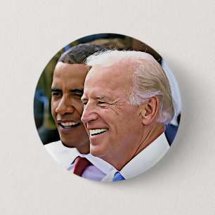 Macaron Rond 5 Cm Le Président Obama et vice-président Biden Button