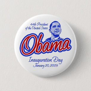Macaron Rond 5 Cm Le Président Obama Inauguration Button