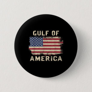 Macaron Rond 5 Cm Le Président Trump 2025 Du Golfe Des États-Unis _1