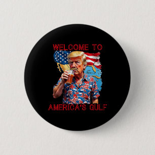 Macaron Rond 5 Cm Le président Trump souhaite la bienvenue dans le G