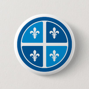 Macaron Rond 5 Cm Le Québec, La Belle Province