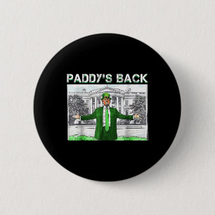Macaron Rond 5 Cm Le retour du Jour de la Saint Patrick de Paddy amu