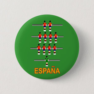 Macaron Rond 5 Cm Le rétro football Foosball de 74 Tableaux d'Espan