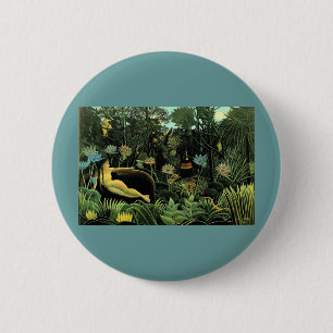 Macaron Rond 5 Cm Le rêve d'Henri Rousseau (1910)